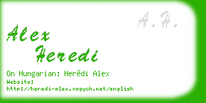 alex heredi business card